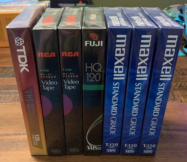 LOT OF 7 Sealed Blank VHS Tapes 10.00 PicClick