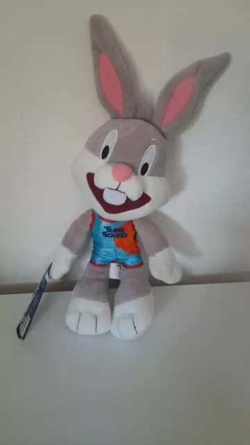 Bugs Bunny Plush Space Jam Tune Squad Looney Tunes 12" Soft Cuddly Toy Stuffed