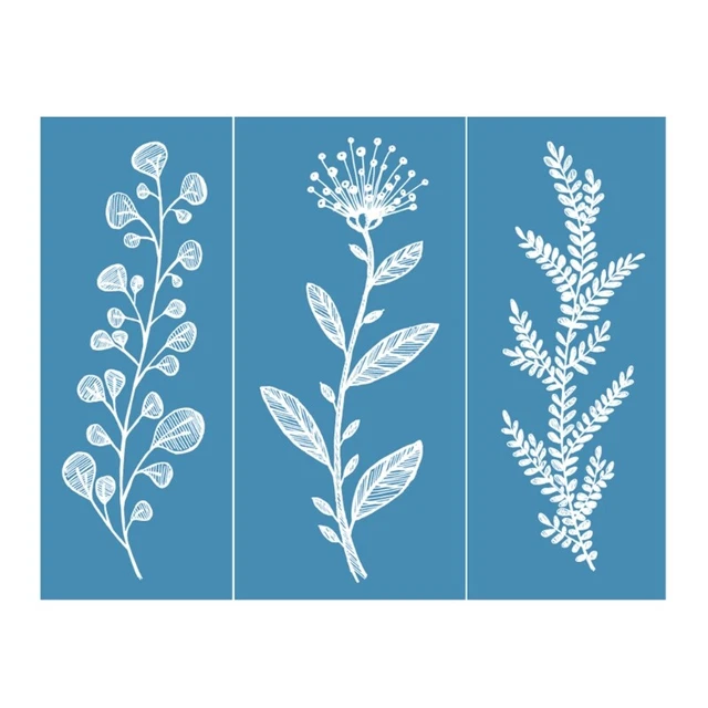 Twig Self-Adhesive Silk Screen Printing Stencil Reusable Sign Stencils Painting