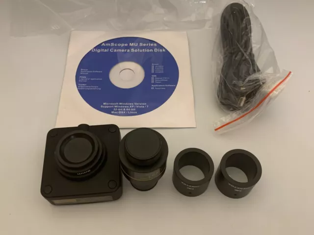 AmScope 3MP USB2.0 High-speed Microscope Digital Camera Kit