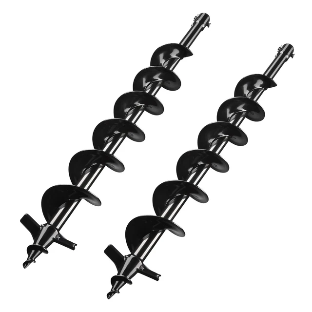 Yescom 2 Packs 4" Earth Auger Bit Kit Post Hole Digger Drill Bit for Gardening