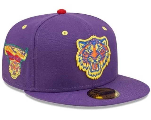 Detroit Tigers Mlb New Era 59Fifty 2000 Comerica Park Fitted Roygbiv Hat Nwt