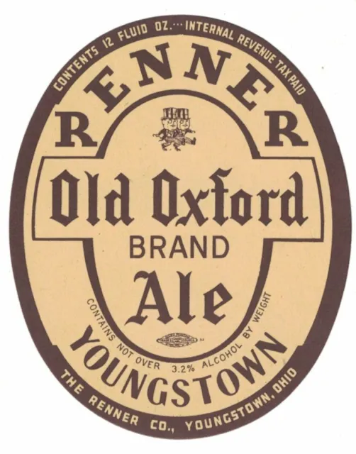 Renner Old Oxford Ale IRTP Label