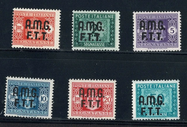 Italy - Trieste Postage Due  A.M.G - F.T.T 1947 set 6 stamps MNH