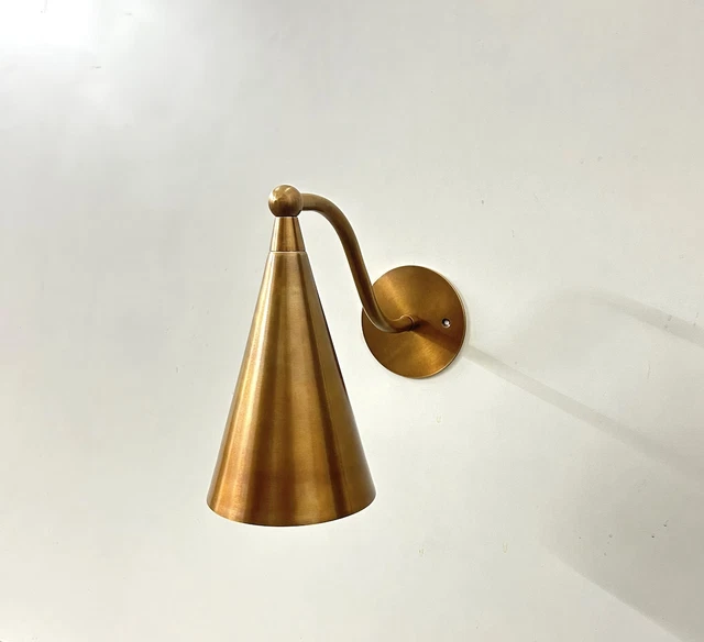 Applique Murale Style Spoutnik En Laiton Brut - Luminaire Mid-century Moderne, Neuf