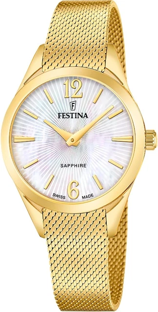 RELOJ FESTINA MUJER Acero Dorado Swiss Made Grace F20077/1 EUR 165