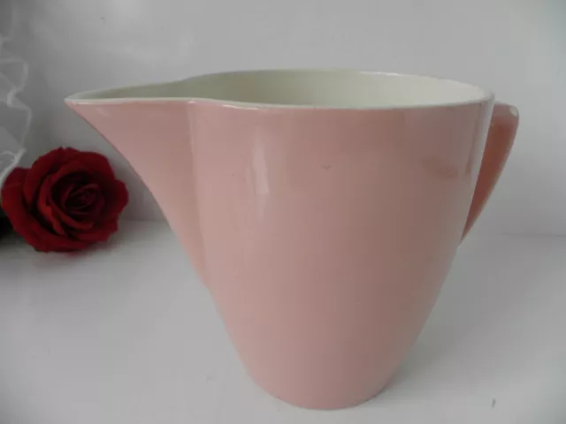 Milchkrug Krug Kanne rosa-creme Keramik Zeller Keramik 50/60er 1l