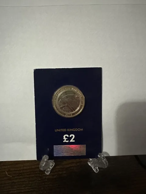 2016 £2 THE FIRST WORLD WAR 2 Pound Coin, UNCIRCULATED Slight Toning On Obverse