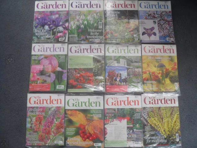 12 X RHS The Garden Magazine Bundle - Full Year 2012 - (9 NEW & SEALED) - L244