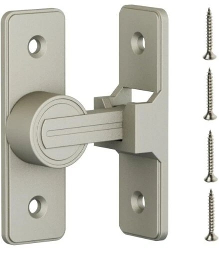 RETRIN Barn Door Lock Latch 90-Degree Barn Door Sliding Lock Zinc Alloy NEW