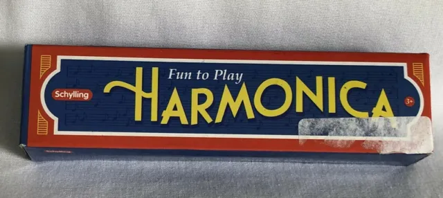 Schylling Harmonica 16 Hole..5 1/4” Fun to Play 3+ Silver/Green Rowley MA China