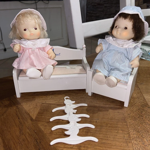Lot Rareté Poupées Sekiguchi My Little Baby - Jumeaux 1986 Vintage Japon