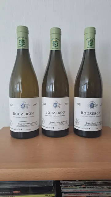 LOT 3 BOUTEILLES Bouzeron blanc 2021 75cl - JEAN CLAUDE RAMONET  TVA RECUPERABLE