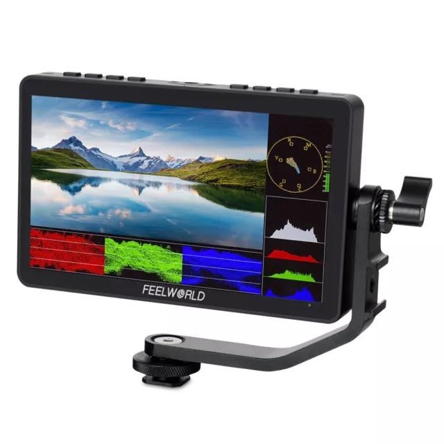 FEELWORLD F5 PRO V4 6 inch DSLR Camera Field Monitor Touch Screen 4K HDMI Type C