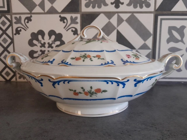 Charles Field Haviland Marjolaine-soupiere-legumier-porcelaine limoges