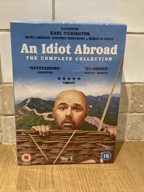 AN IDIOT ABROAD - Complete Collection (DVD) Karl Pilkington,Ricky