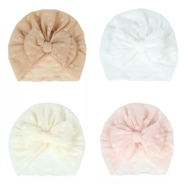 Baby Girl Turban Lace Hat Beanies Hat Cotton Infant Girls Headwraps