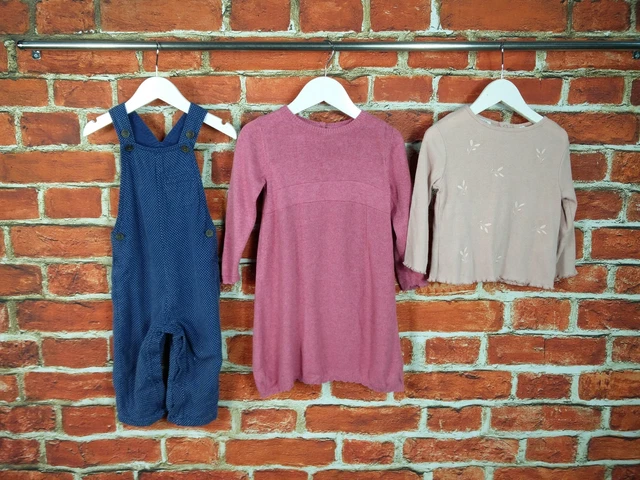 Baby Girl Bundle Age 12-18 Months M&S Next Zara Romper Jumper Dress T-Shirt 86Cm