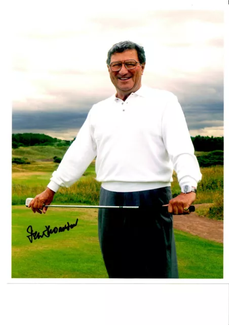 Peter Thomson Hand Signed Golf  Photograph Unframed + Photo Proof C.o.a