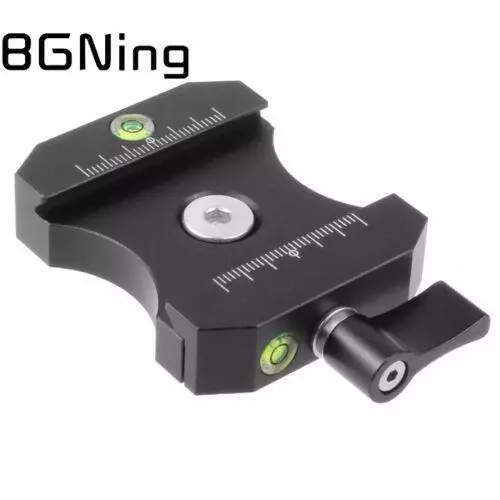 BGNing Quick Release Plate Mount Clamp Adapter Tripod Ball Head QR Board Clip