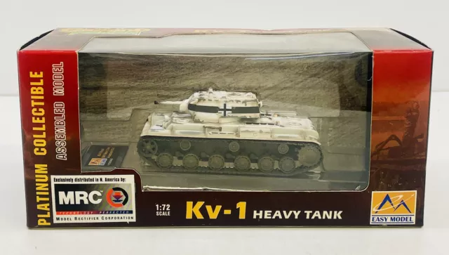 Easy Model 1941 German Kv-1 Heavy Tank Captured 1:72 WWII Ground Armor 36278 New