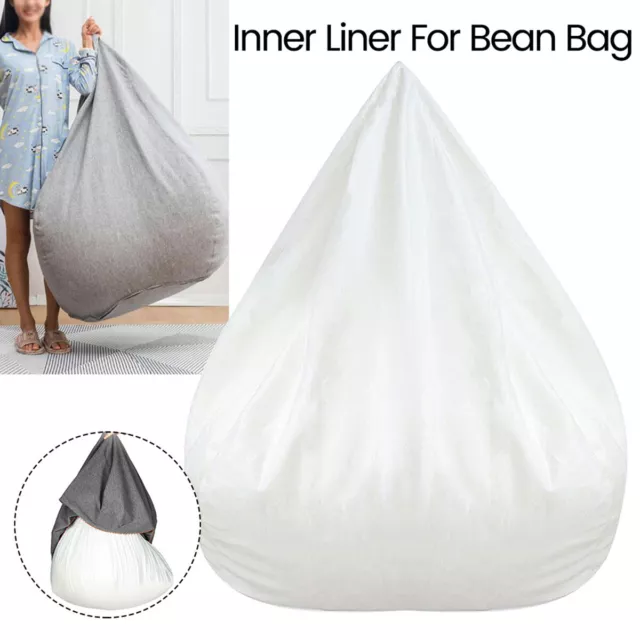 Inner Liner For Bean Bag Chair Cover Large Sofa Seat Easy Cleaning No-Filling·^