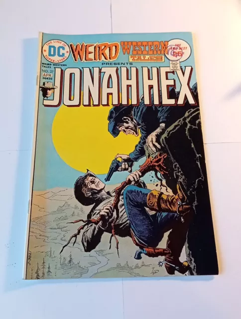 DC COMICS WEIRD WESTERN TALES #27 (1975) JONAH HEX  25 Cent Copy