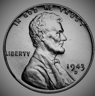 1943-D "STEEL" Lincoln Wartime Wheat Cent ... (UNCIRCULATED)...Free Shipping!