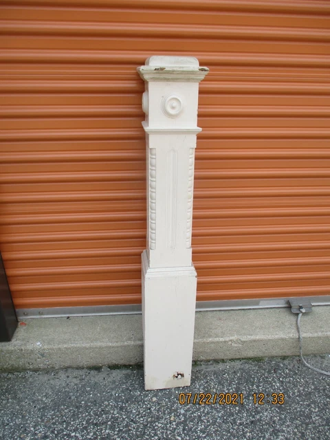 Newel Post Rounded Flat Top Scroll Corners Bullseyes  We Ship!!!!!! Lot 1