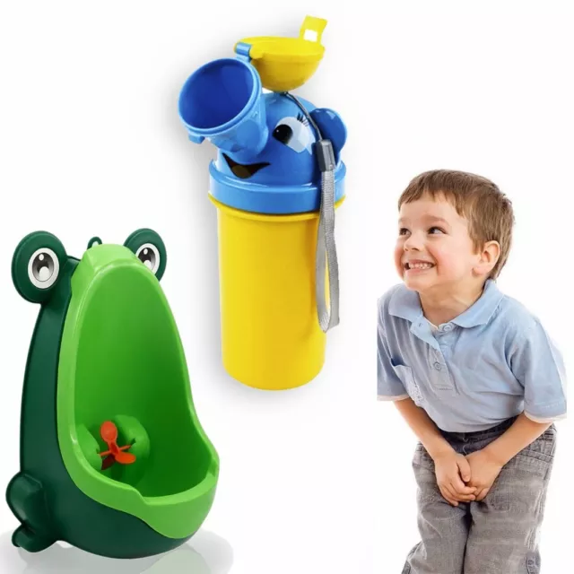 Baby tragbarer Urinal & Töpfchen Trainingssitz Frosch Design leicht 500 ml Kapazität