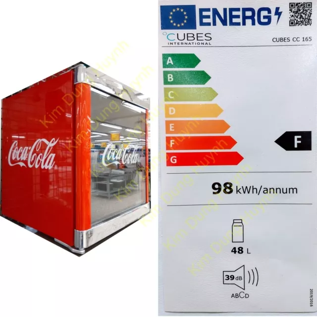 HUSKY Kühlschrank Coca Cola Design HUS-CC165 Cool ICE CUBE Mini Bar Kühl Würfel