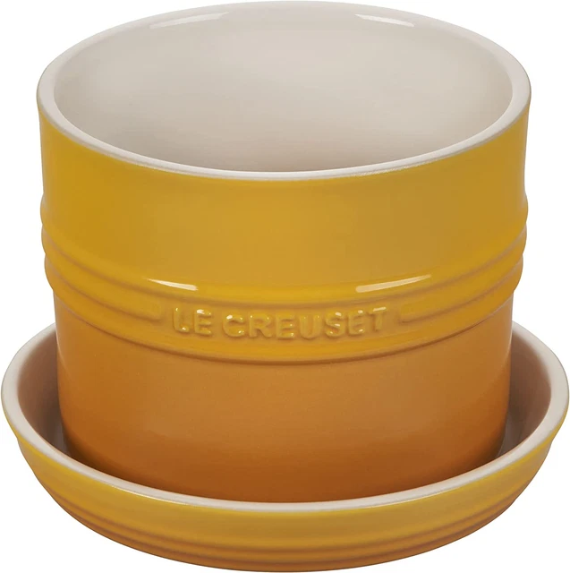 Le Creuset Stoneware Herb Planter, 5.5 Inches, Nectar