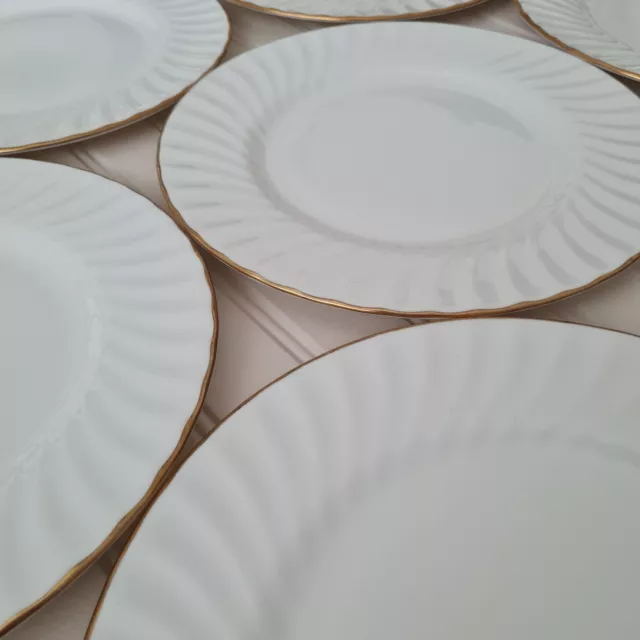 6 Vintage Royal Doulton Minuet Bone China Plates 23cm (Wedding/Bridal Shower)