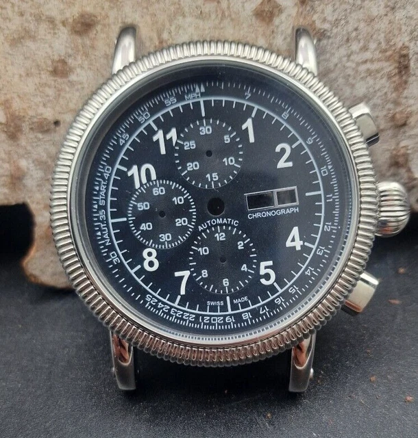 XXL watch case and dial for ETA Valjoux 7750 swiss made automatic movement -50mm XXL watch case and dial for ETA Valjoux 7750 swiss made automatic movement -50mm