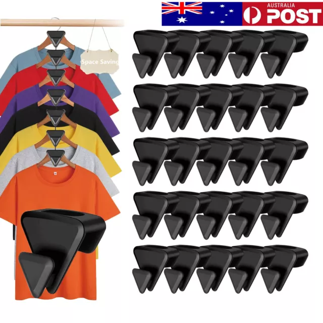 UP 60PCS RUBY Space Triangles AS-SEEN-ON-TV, Creates Up to 3X More Closet  Space~ $1.89 - PicClick AU