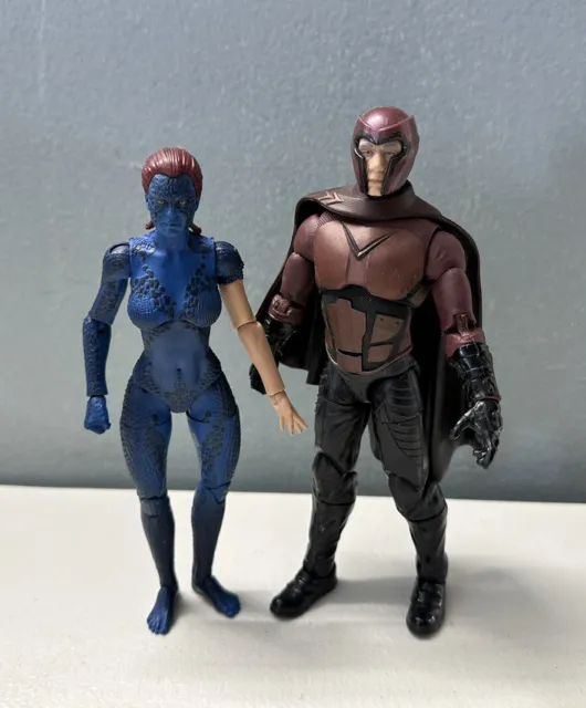 Marvel Legends Movie XMen Figure Magneto and Mystique Fast Shipping !!!