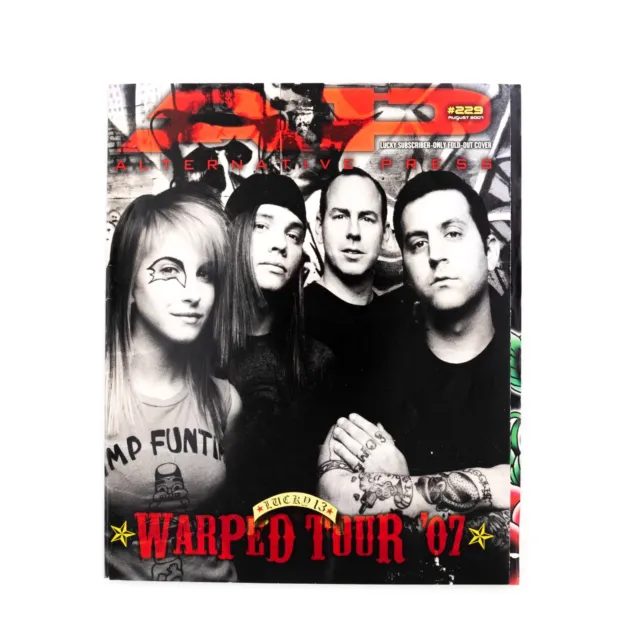 #229 August 2007 Alternative Press Magazine Warped Tour '07 AP Lucky 13 Cover