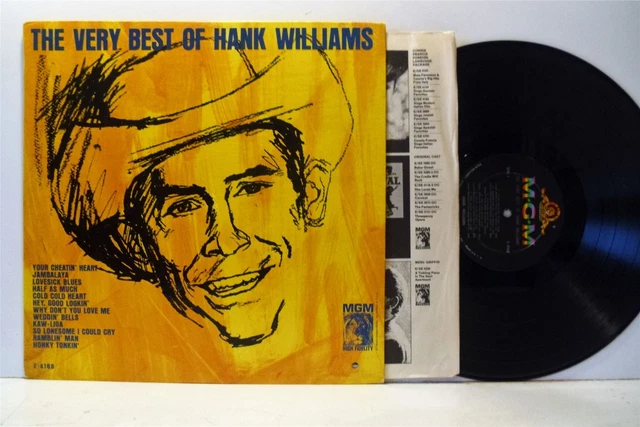 HANK WILLIAMS VERY Best of LP vinyl Japan Mgm 1983 with outer obi
