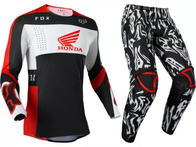 Fox Racing Honda Flexair Jersey & 180 Peril Pant Combo Adult Riding Gear MX/ATV