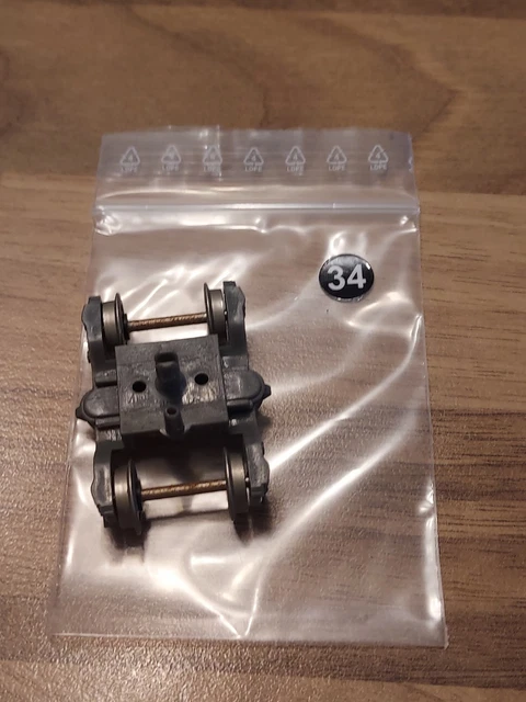 Bogie HO 1/87 Pour Turbotrain RTG Jouef - Roues Métal, Référence 34, Occasion