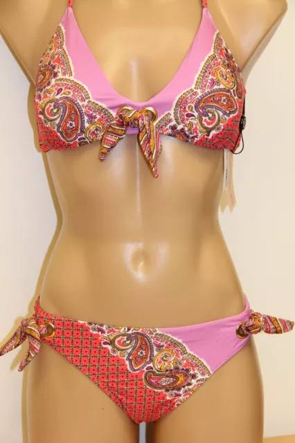 NWT Nanette Lepore Swimsuit Bikini 2pc set Size L M  VIO