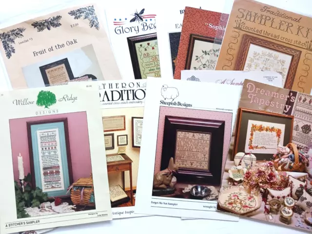 10 Cross Stitch Classic Sampler Patterns Willow Ridge Sheepish Designs Glory Bee 10 Cross Stitch Classic Sampler Patterns Willow Ridge Sheepish Designs Glory Bee