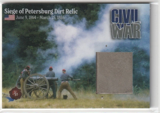 2023 Ha Civil War Siege Of Petersburg Dirt Relic Card #Cwd20 1 Of 200 Made