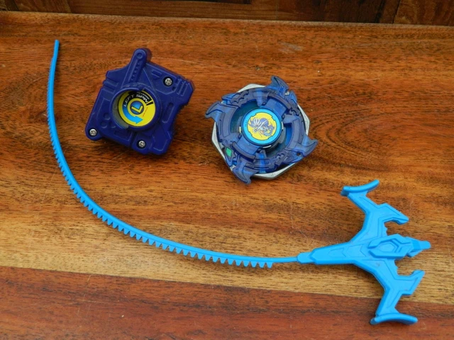 BEYBLADE BLUE PHANTOM Force Dragoon - Hasbro 2002 w/ Rip Cord and ...