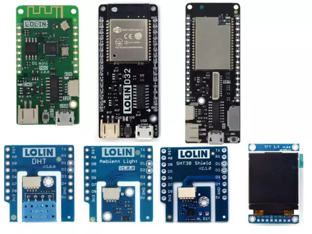 Latest Genuine WeMos LOLIN D32 ESP32 ESP8266 LOLIN D1 Mini Pro V2 & I2C Shields