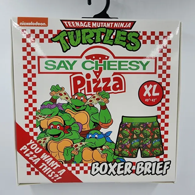 Teenage Mutant Ninja Turtles Boxer Briefs, Pizza GIFT BOX Men's XL (40-42) L7