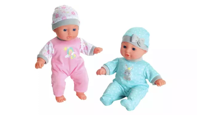 Chad Valley Babies To Love Set Of Twins Dolls Means Double The Fun -14inch/30cm