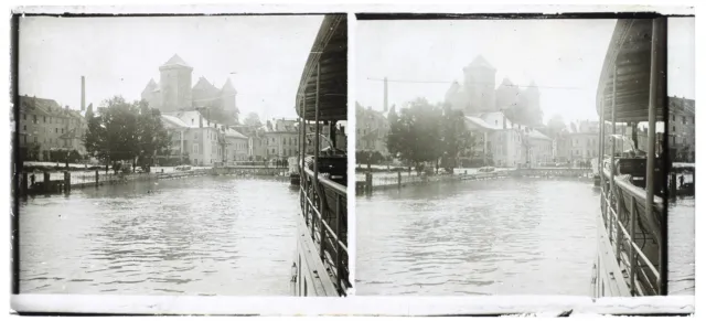 FRANCE Annecy c1930 Vintage Photo Stereo Glass Plate V35L27n29 2