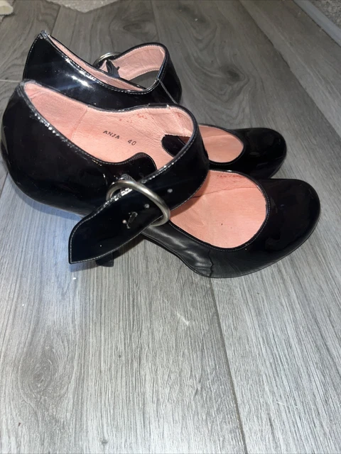 Chaussures De Bureau Mary Jane En Cuir Créateur Carlos Gill - Taille UK7 (EU40) - Occasion Peu Portées