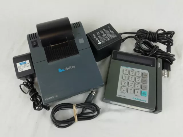 Credit card machine 250 printer & trans 330 verifone Tested! Credit card machine 250 printer & trans 330 verifone Tested!